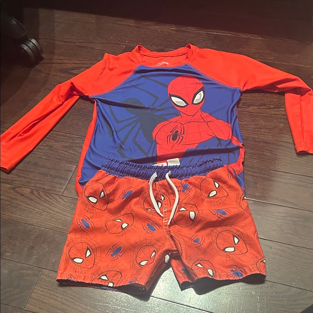 Spider-Man Rash Guard and Swim Shorts Set